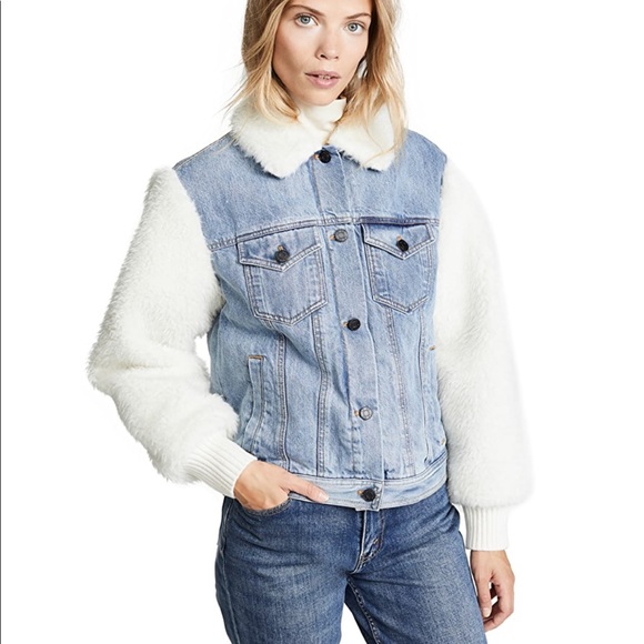 Rebecca taylor jean faux fur jacket - Picture 5 of 12